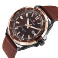 Naviforce 9056 reloj de pulsera informal de negocios para hombre, correa de cuero, cuarzo, movimiento de japón, reloj de lujo, relogio masculino